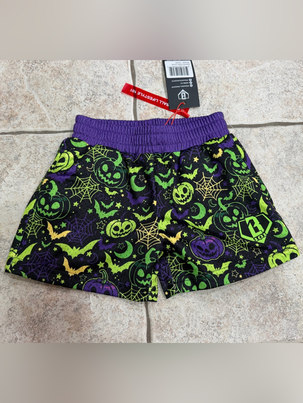 Baseball Lifestyle 101 Boys’ 5” Spooky SZN Shorts - NWT size Youth XXS
